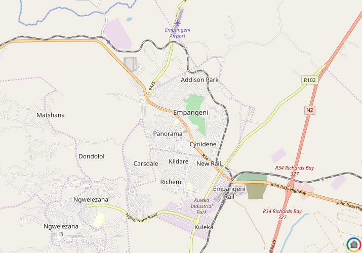 Map location of Fairview